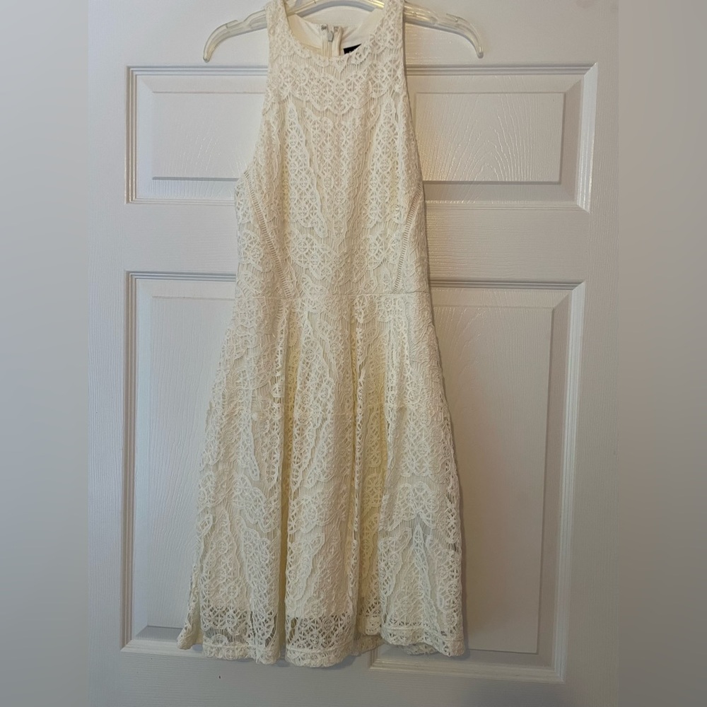 Cream lace dress